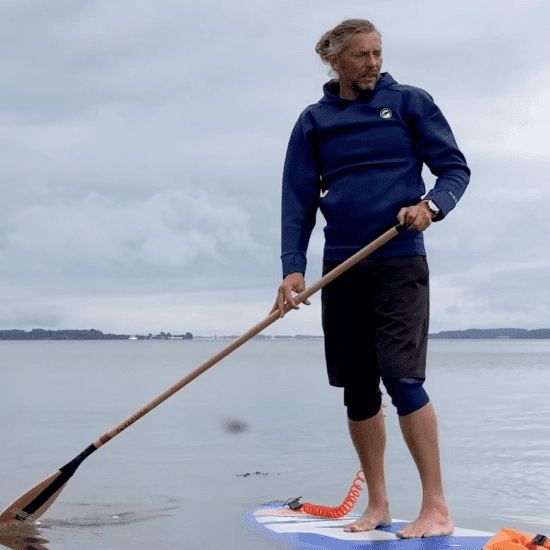 Christoph on Starboard sup with sunova paddle