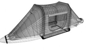 BAJAO Cabin technical drawing of Sup-Tent